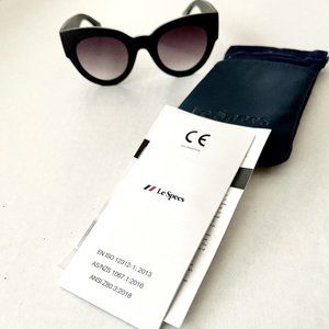 Le Specs Black Matriarch Sunglasses